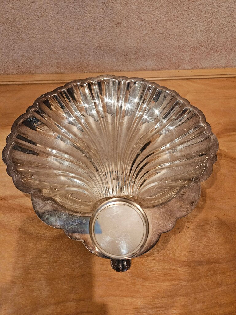 Vintage Silver Shell Dish