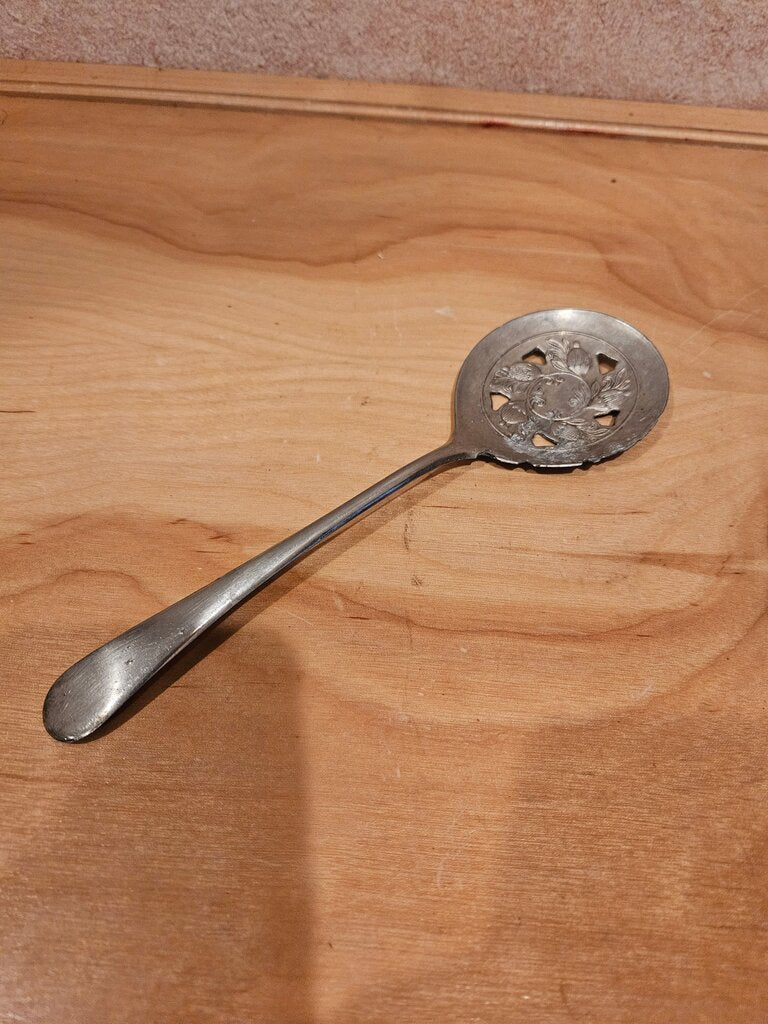 Vintage Silver Plated Serving Spoon