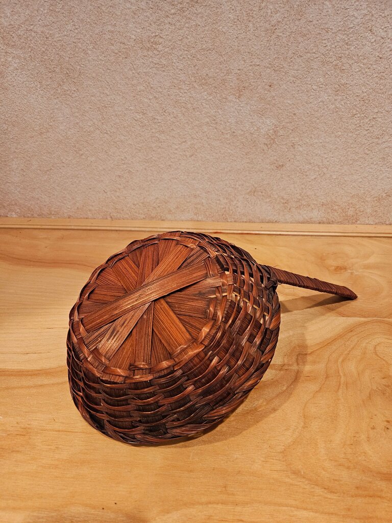 Vintage WICKER HANDLED BASKET COUNTRY FARMHOUSE Bread/Rolls