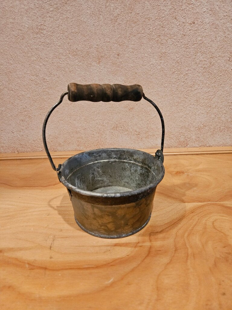 Vintage Galvanized Metal Bucket