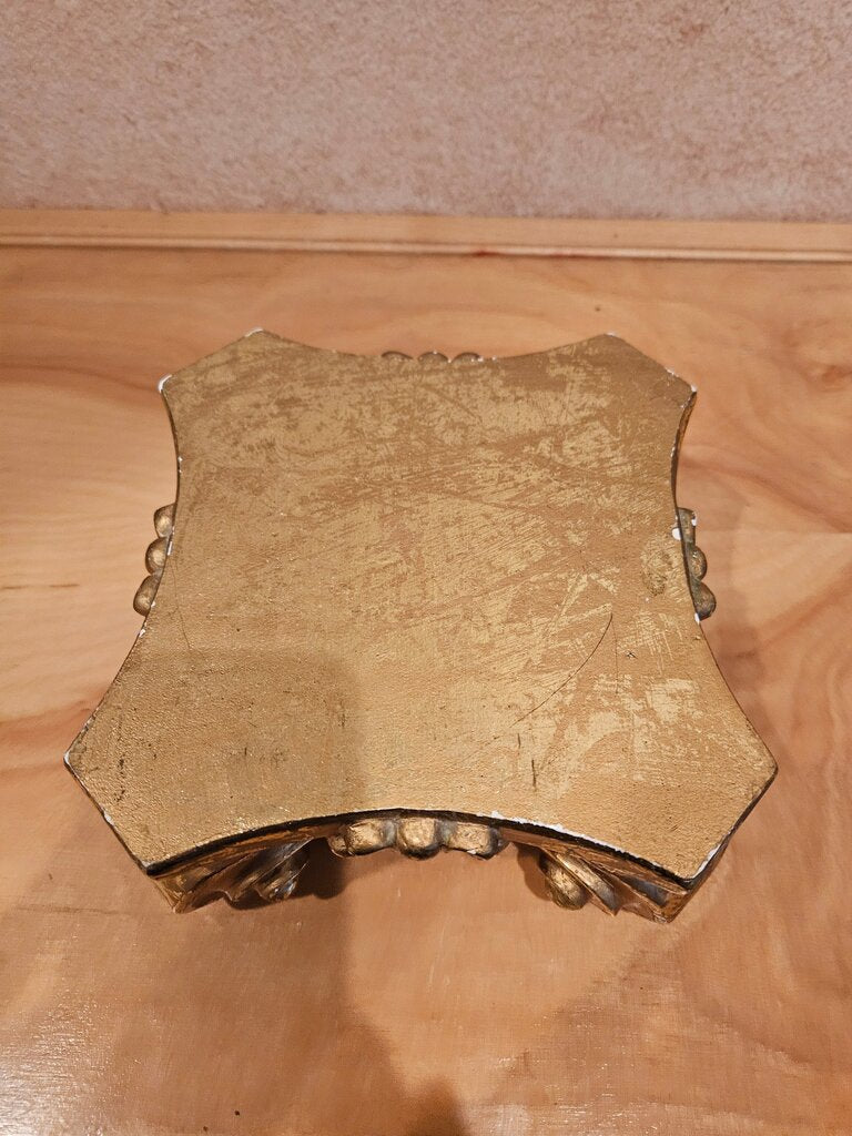 Gold Scroll Decor Decorative candle Holder as is