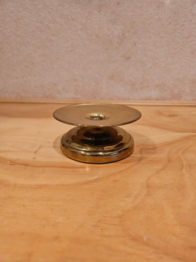 Vintage Brass candle holder/cupcake stand/riser