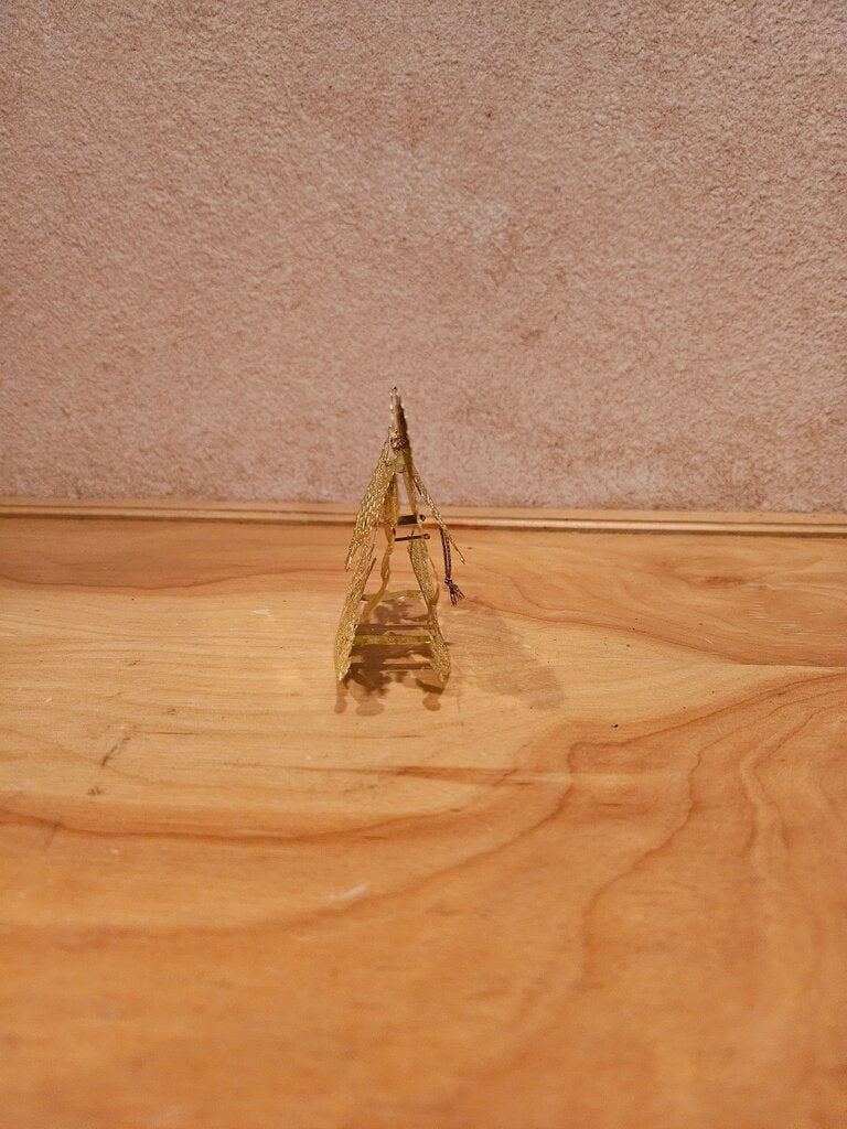 Vintage Golden Rocking Horse Figurine
