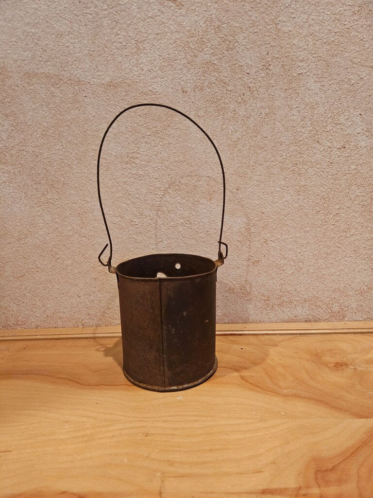 Vintage Metal Honey Bee Bucket primitive farmhouse style