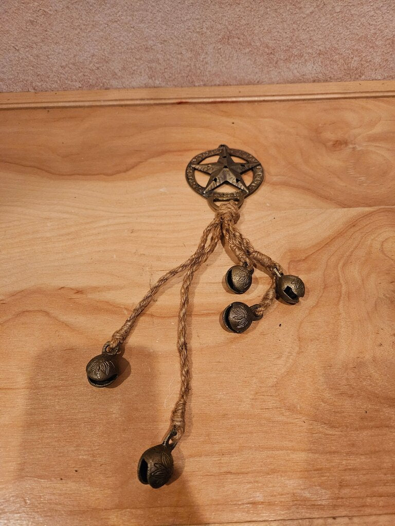 Vintage Star Door Ornament with Bells