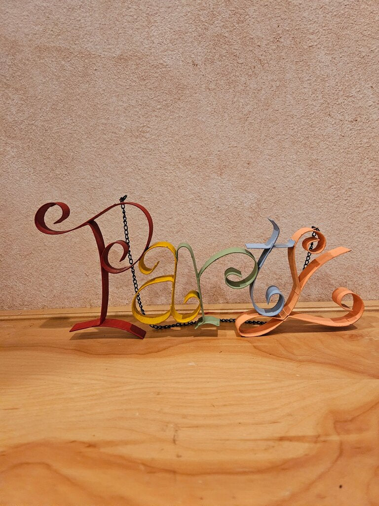 Colorful Party Sign Decor
