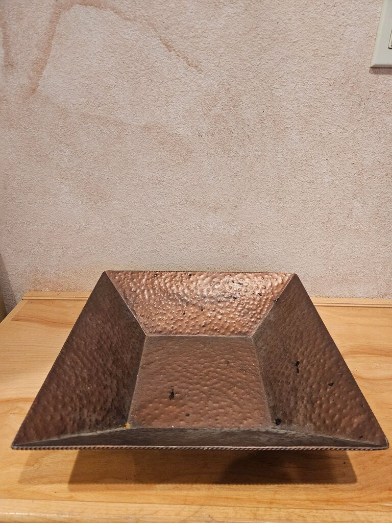 Southern Living at Home Hammered Square Copper Tray -#40419