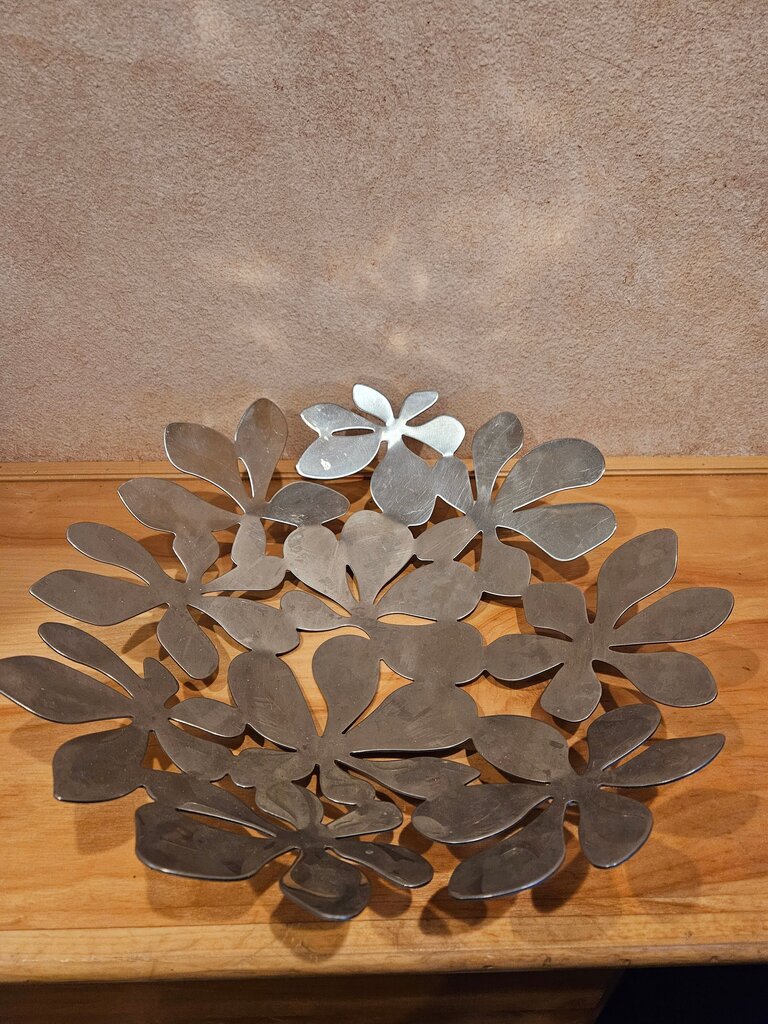 IKEA Stockholm Flower Metal Bowl Daisy Monika Mulder Centerpiece 17"