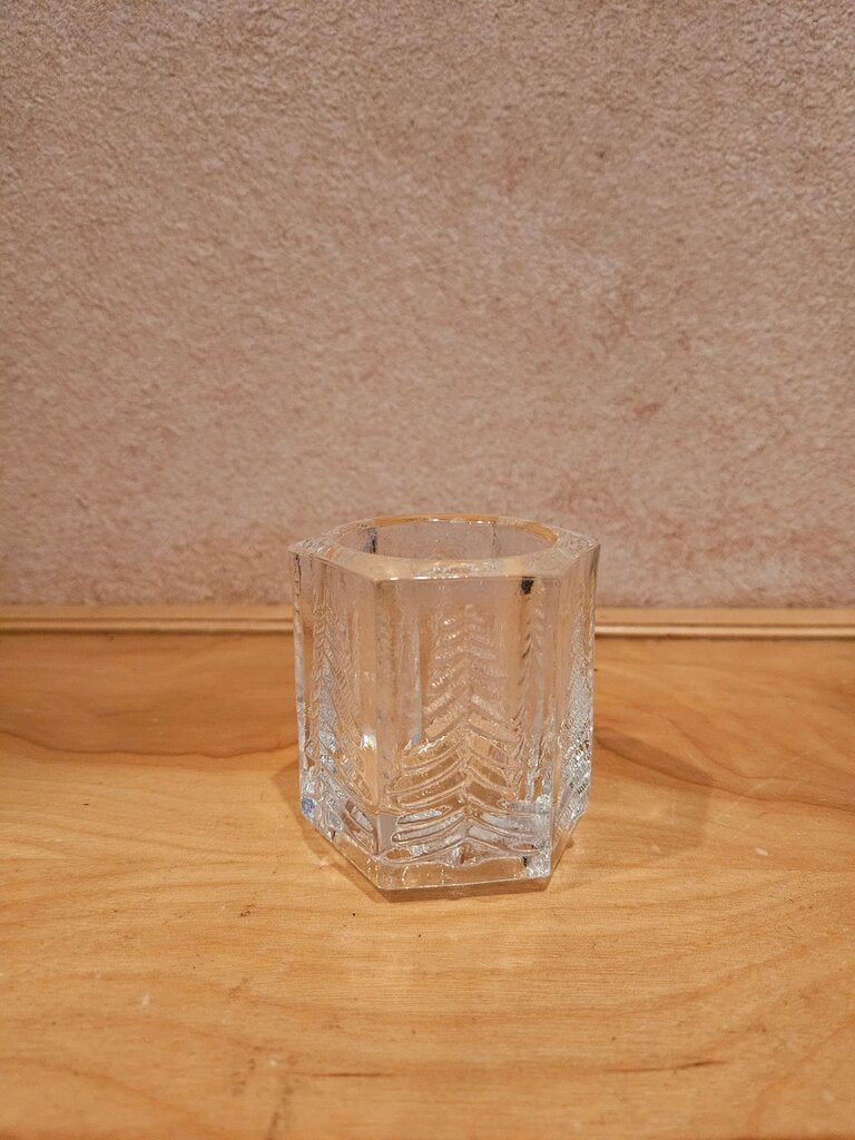Studio Nova Crystal Winters Eve Christmas Holiday Trees Votive Candle Holder