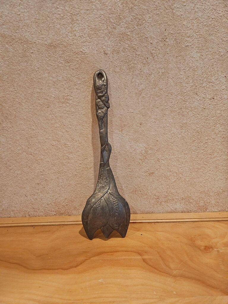 Vintage Arthur Court Calla Lily & Rabbit Serving Spoon
