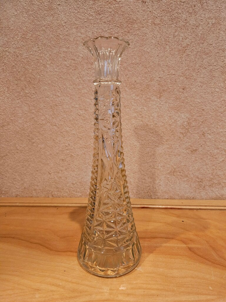 Vintage Pressed Glass Bud Vase