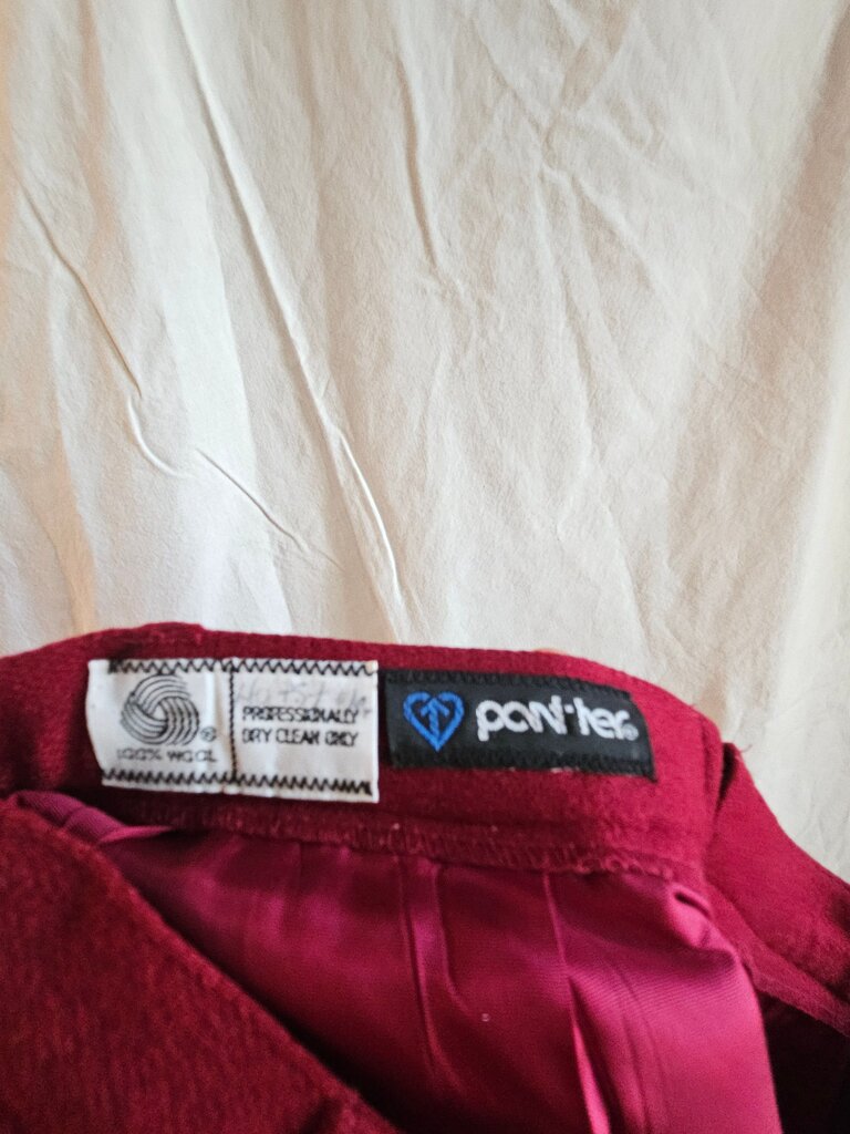 Panther Burgundy Skirt