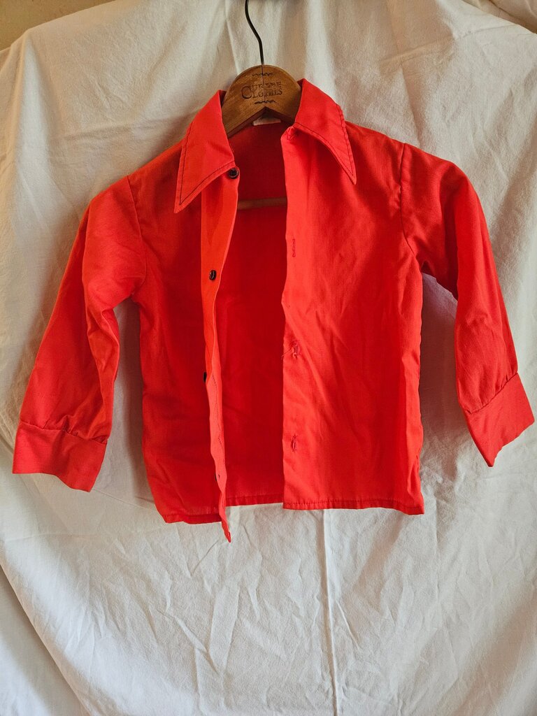Vintage Montgomery Ward Red Button-Up Shirt