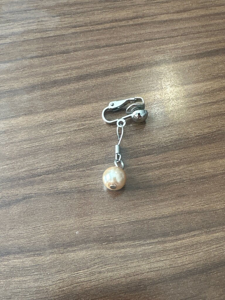 Pearl Drop Clip-On Earring