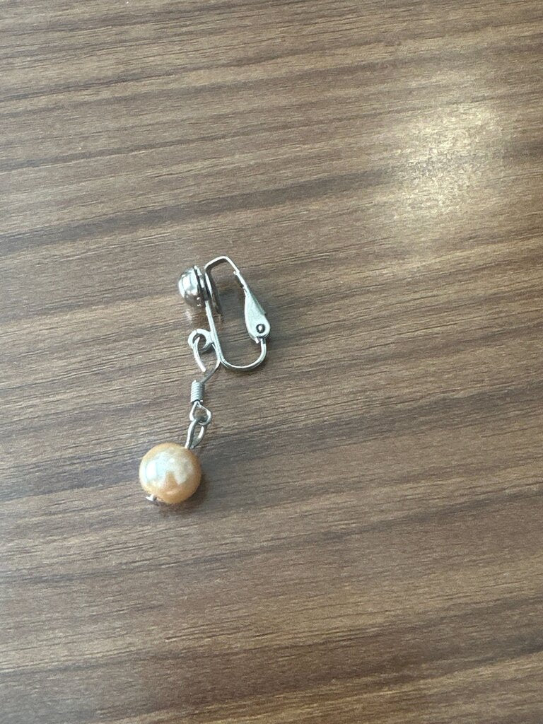 Pearl Drop Clip-On Earring