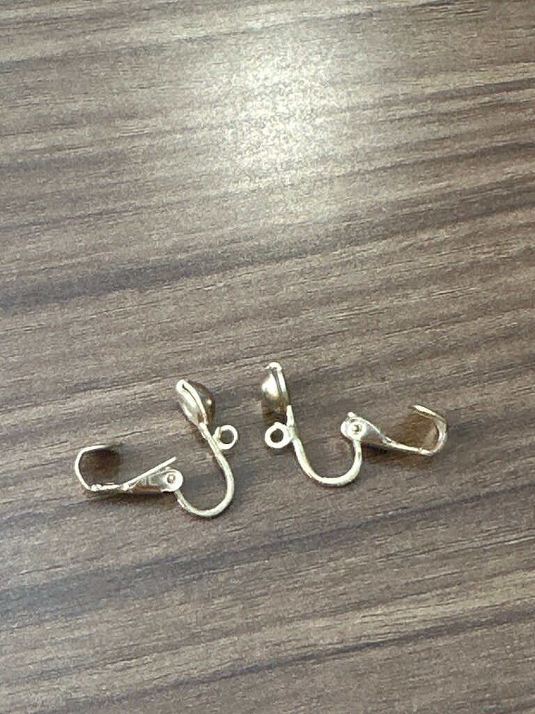 Gold Tone Clip On Earrings