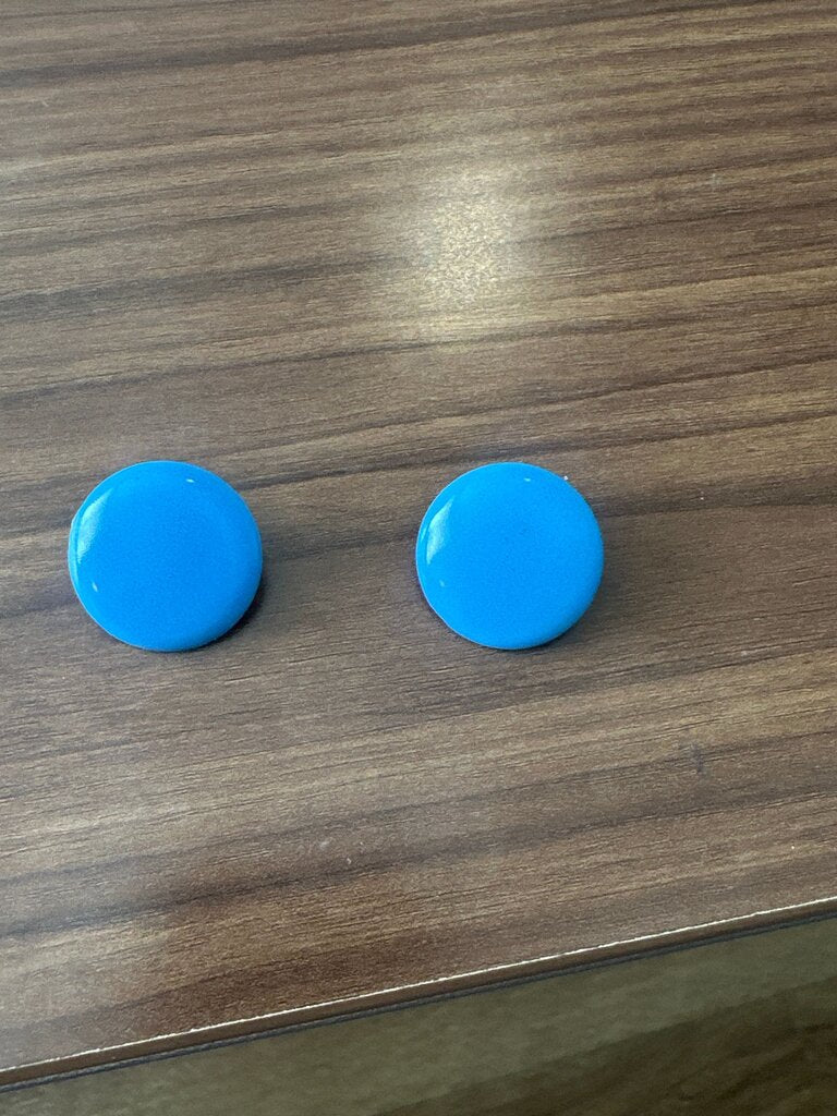 Blue Clip-On Earrings