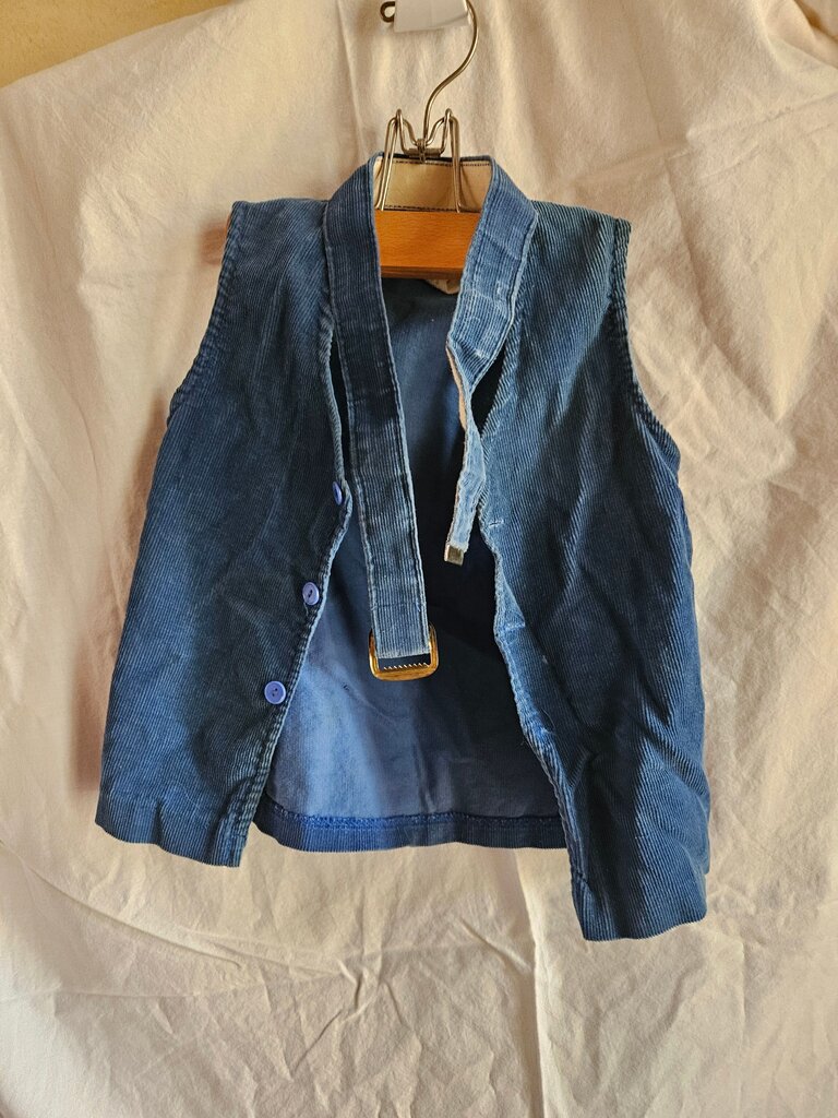 Montgomery Ward Blue Corduroy Vest
