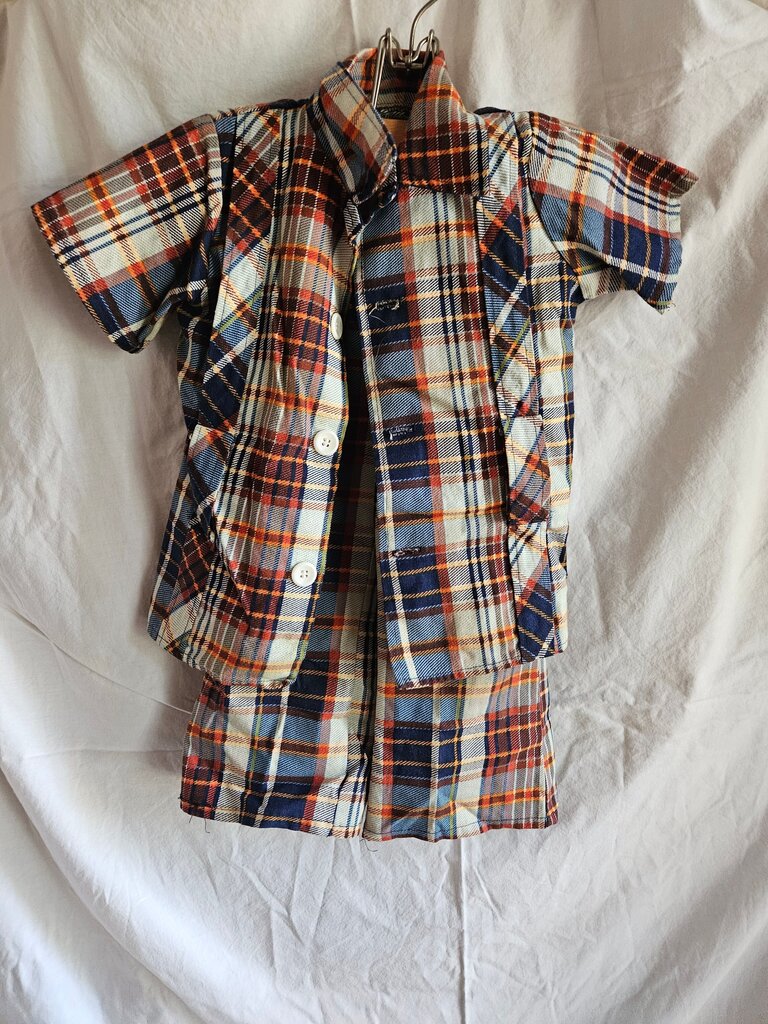 Plaid Short Set for Boys