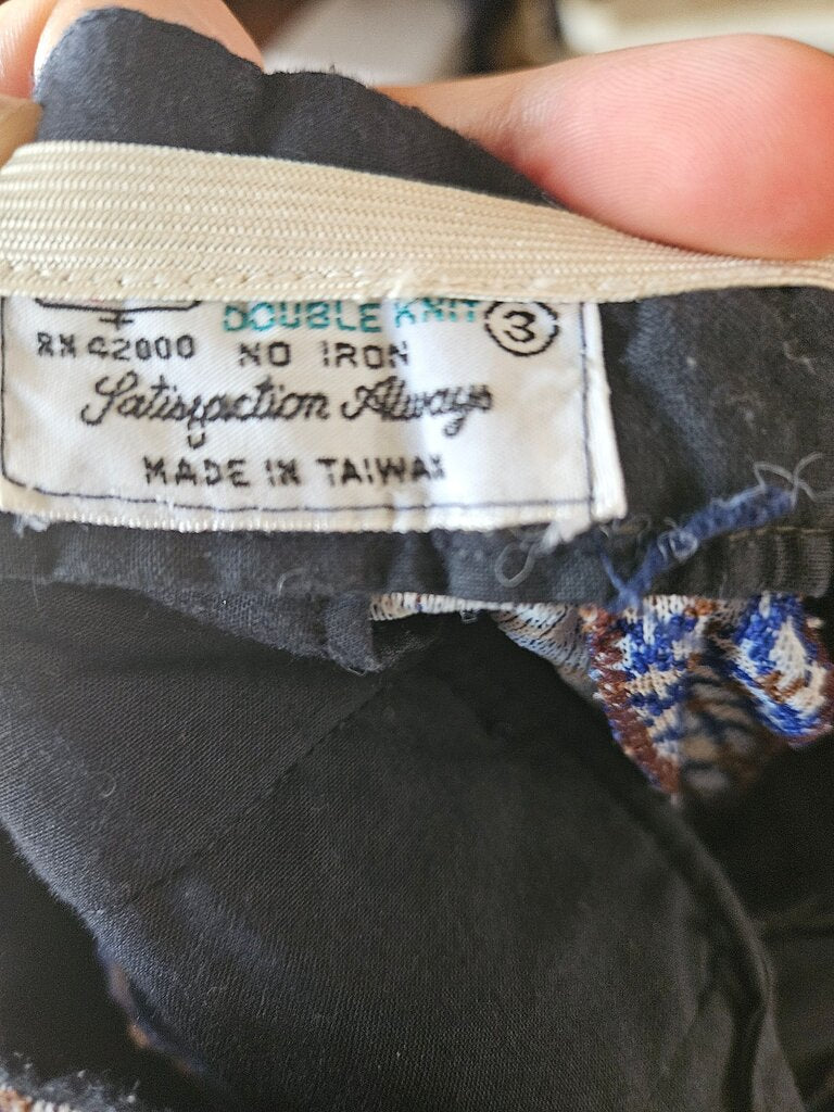 Men's Double Knit Pants with Pattern