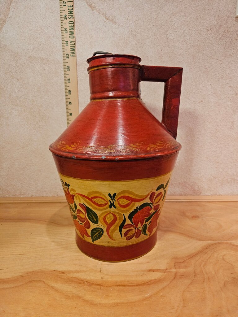 Vintage Hand-Painted Water Jug