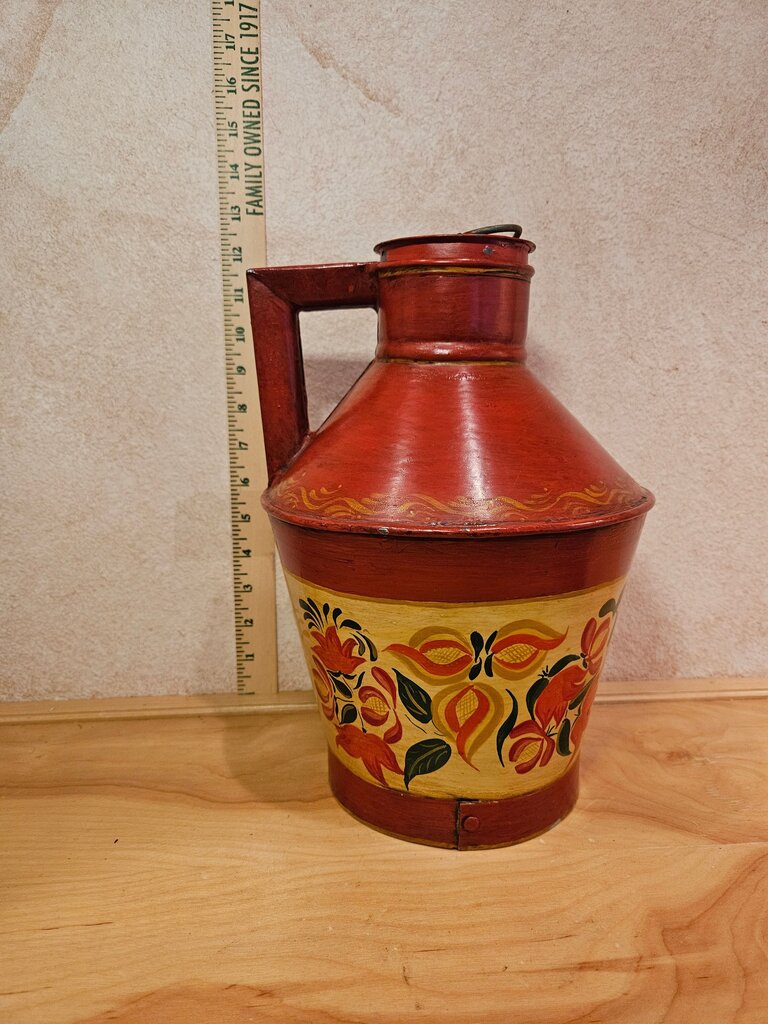 Vintage Hand-Painted Water Jug