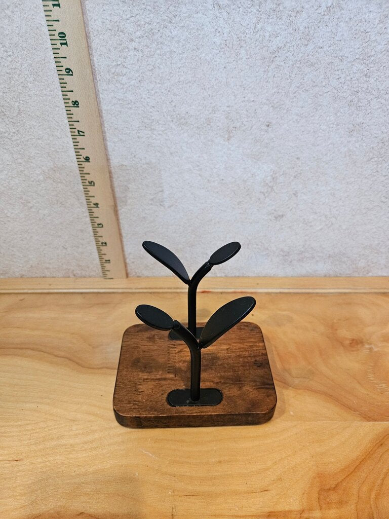 Leaf Napkin Holder, Wooden Napkin Holder for Tables, Freestanding display Kitchen Countertop
