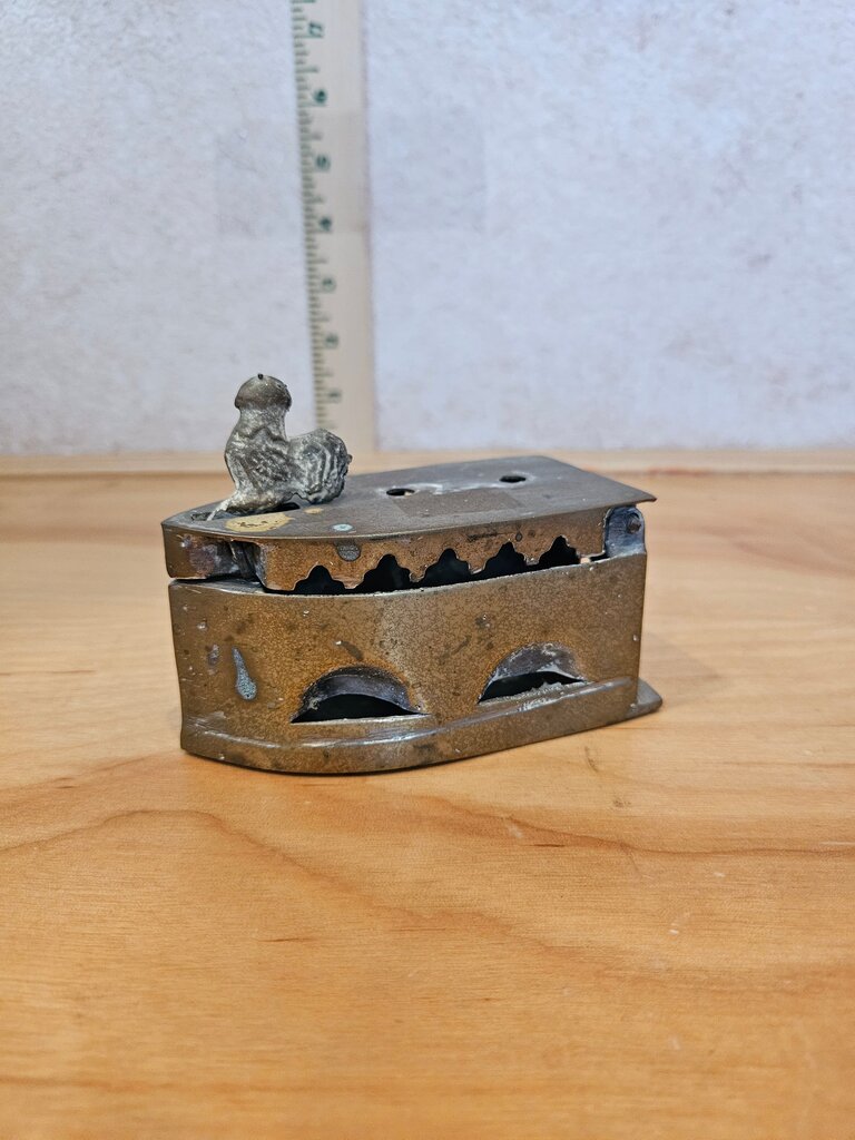 Antique Cast Iron Duck/chicken Press Coal Iron as is no handle