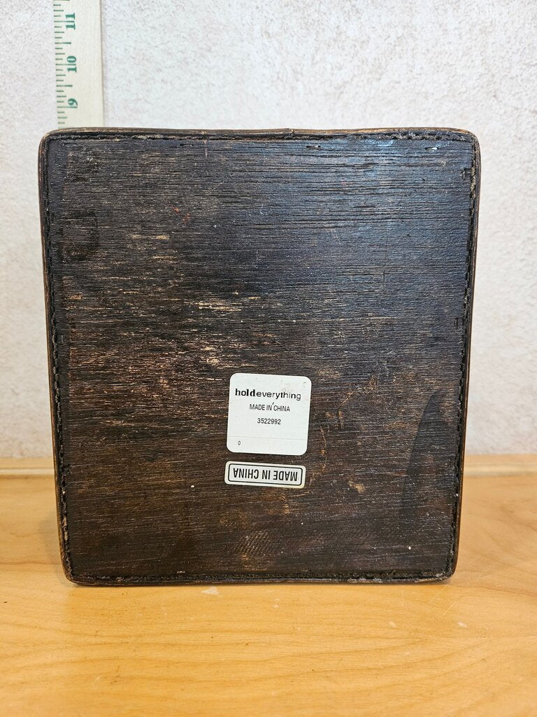 Vintage Rattan Letter Rack Organizer Box/ hold everything