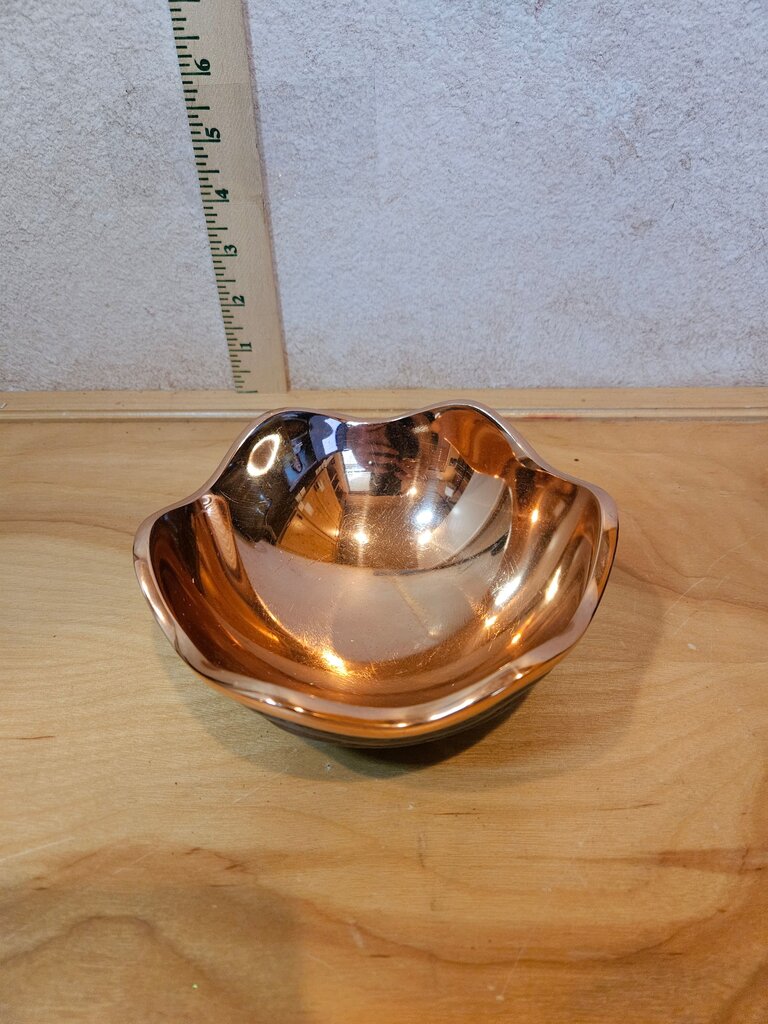 Medium Nambe Copper Canyon Bowl Fruit Bowl Dinnerware Bowls by Lisa Smith