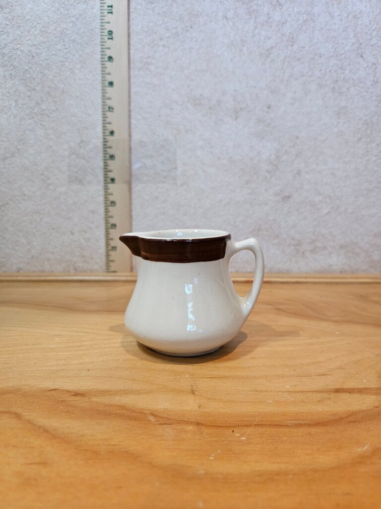 Vintage Sterling Pitcher w Stripe, Restaurant Ware, Individual Creamer, Small
