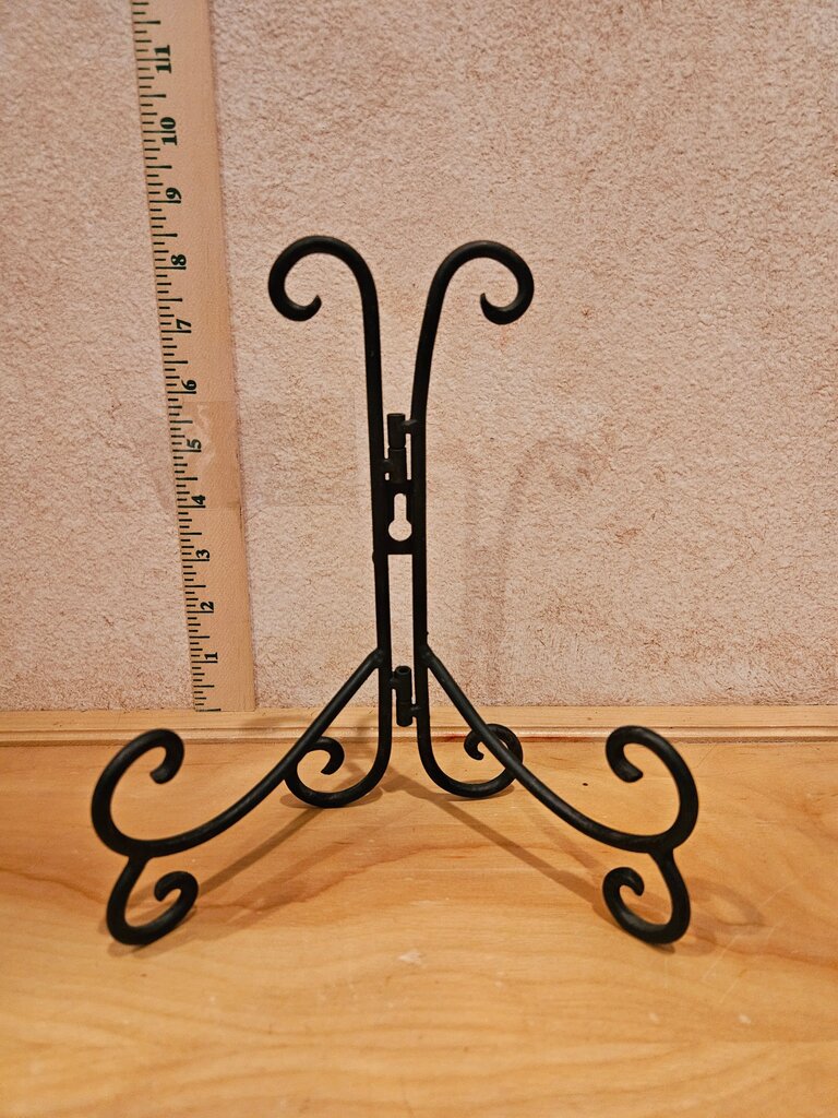 BLACK METAL EASEL Tabletop Shelf Display Picture Frames Photos Plates Books Signs Wedding Table Numbers Chalkboard Wire Stands Table Top