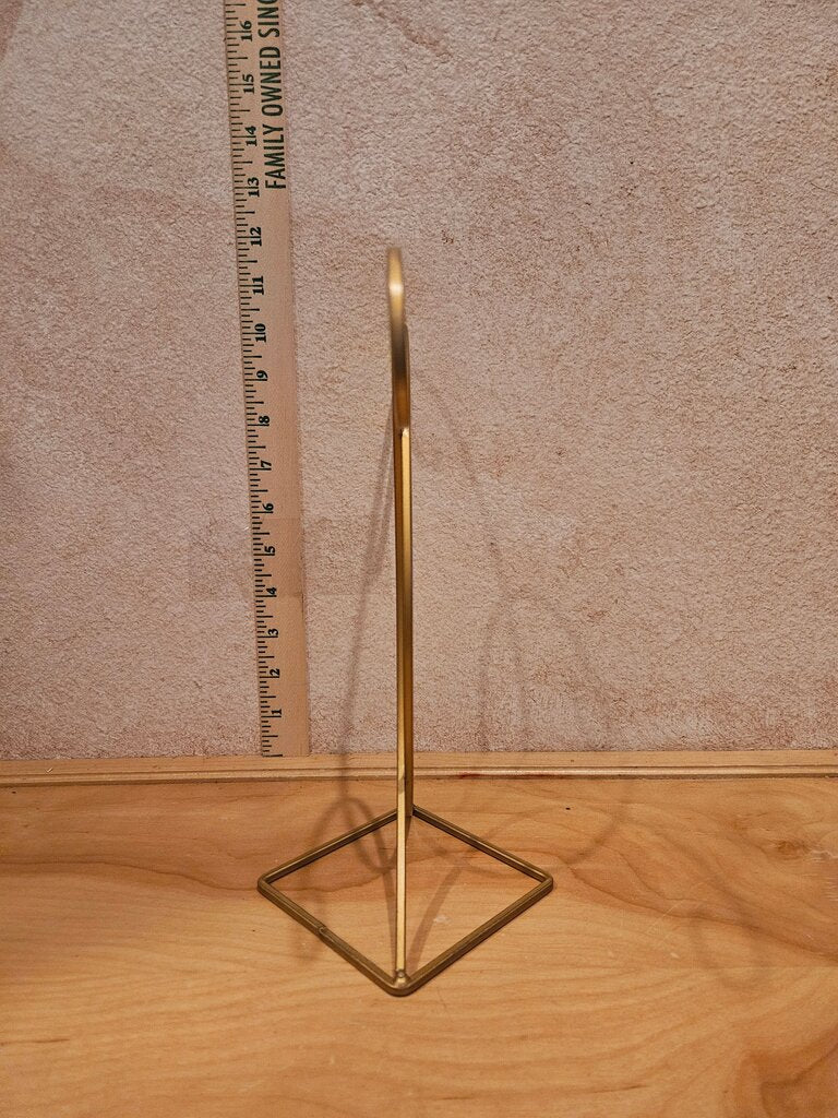 Elegant, stylish Christmas Gold Square Base double Ornament Stand Metal Displayer