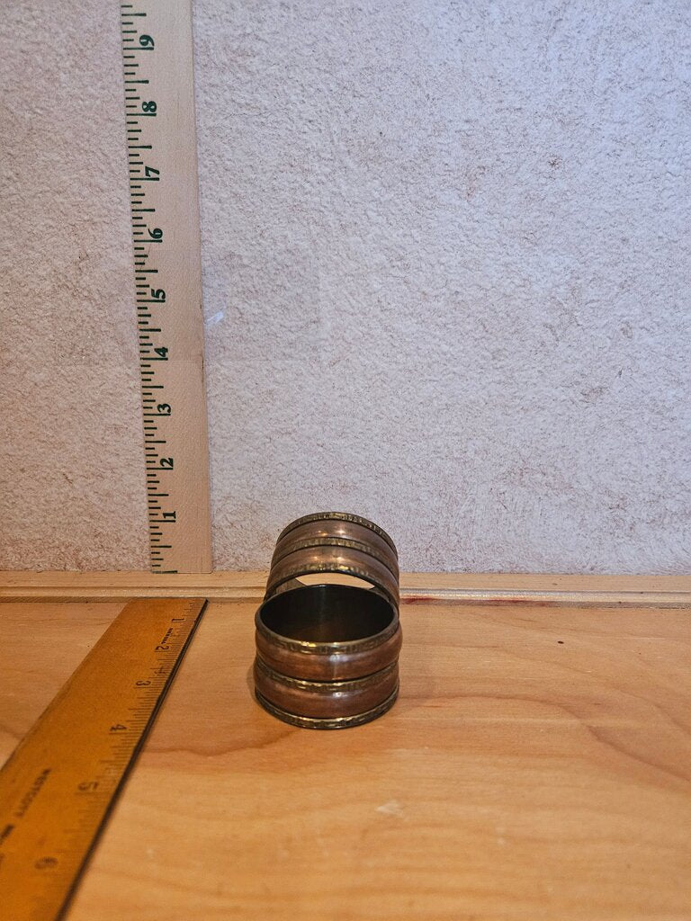 Pair of Vintage Metal Napkin Rings