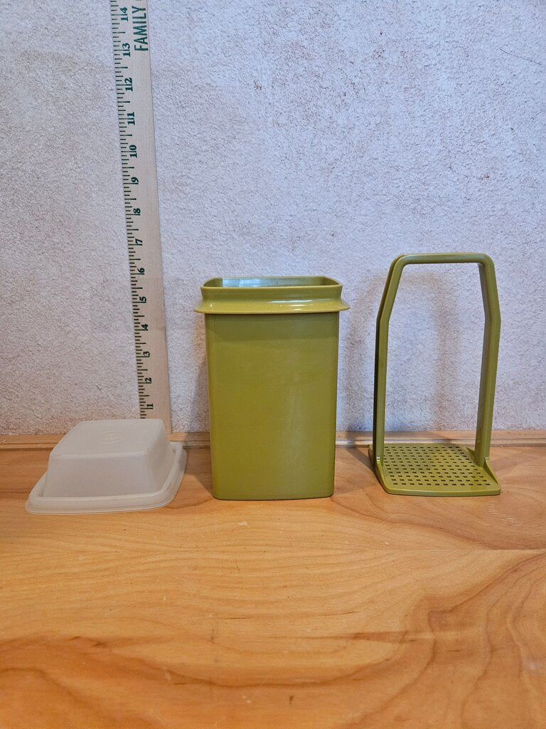 Vintage Tupperware Pickle Keeper W/strainer Pick a Deli Avocado Green 3 PC