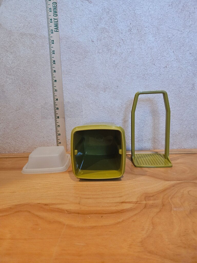 Vintage Tupperware Pickle Keeper W/strainer Pick a Deli Avocado Green 3 PC