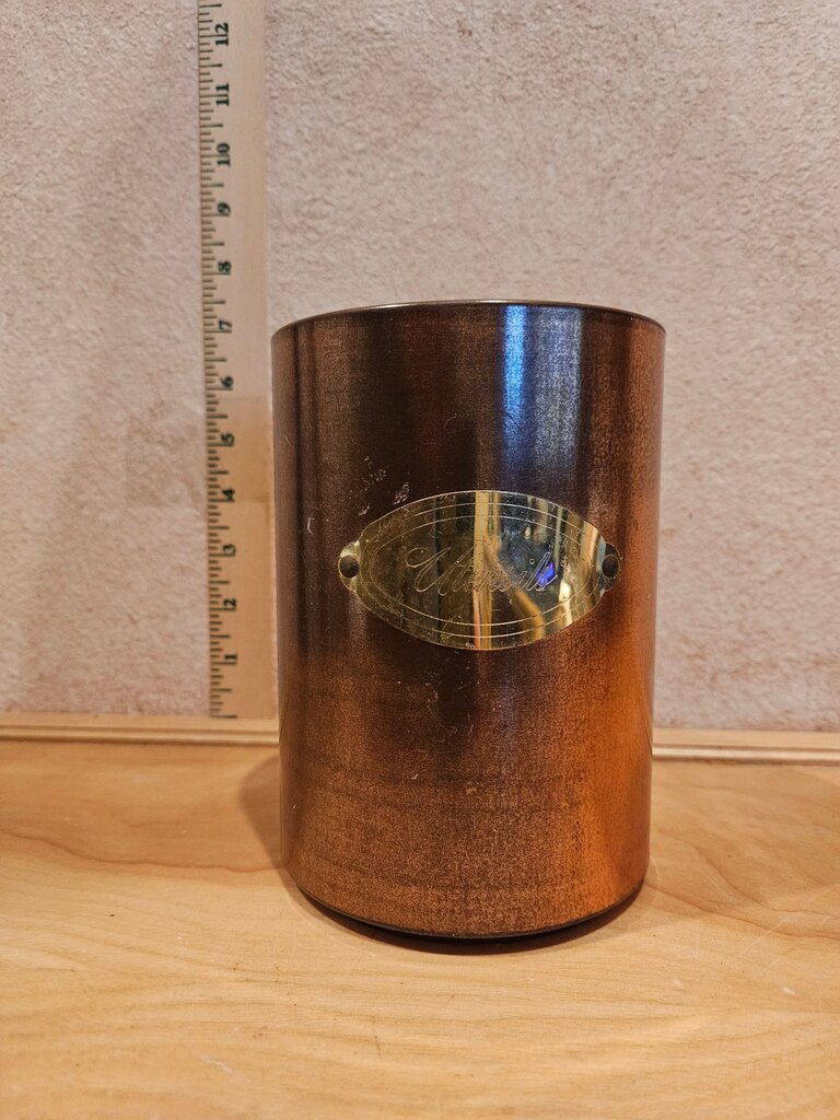 Vintage Brass and Copper can