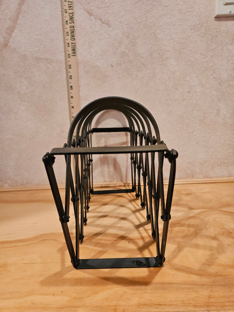 Black Accordion Expandable File Folder Storage Organizer Rustic Desk ware