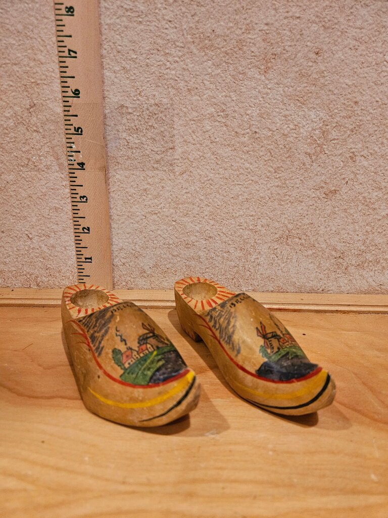 Hand-Painted Wooden Clogs
