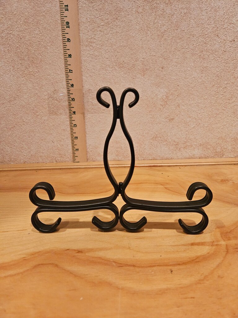Metal Decorative Cookbook, Book, plate Stand holder