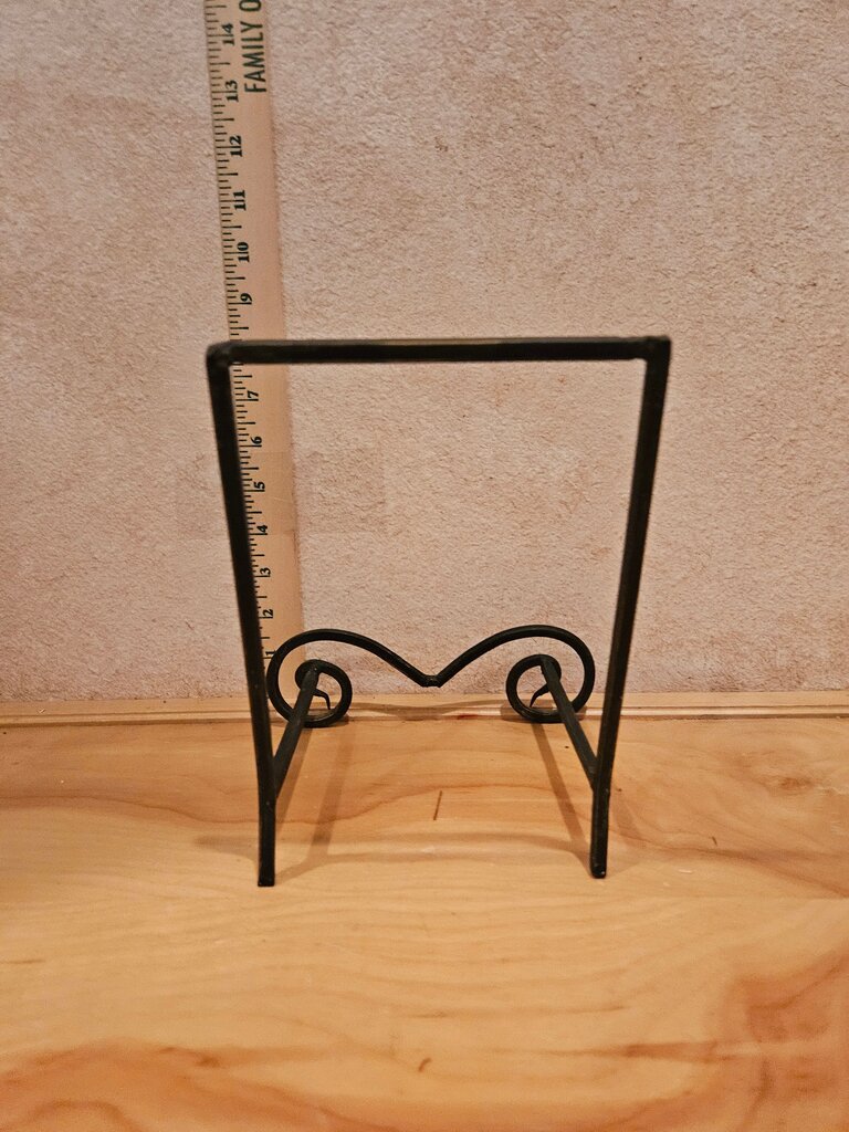 Elegant DECORATIVE METAL TABLETOP DISPLAY STAND EASEL, book stand, bowl holder