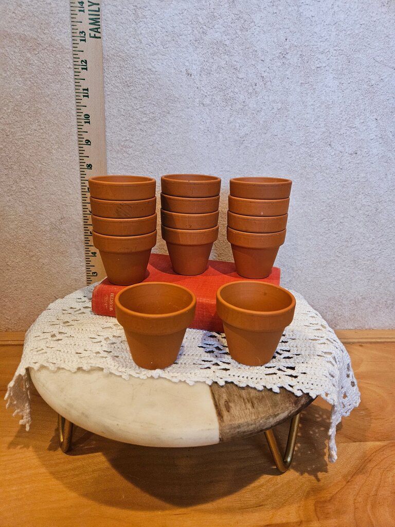 Seed starting Terra Cotta Pots