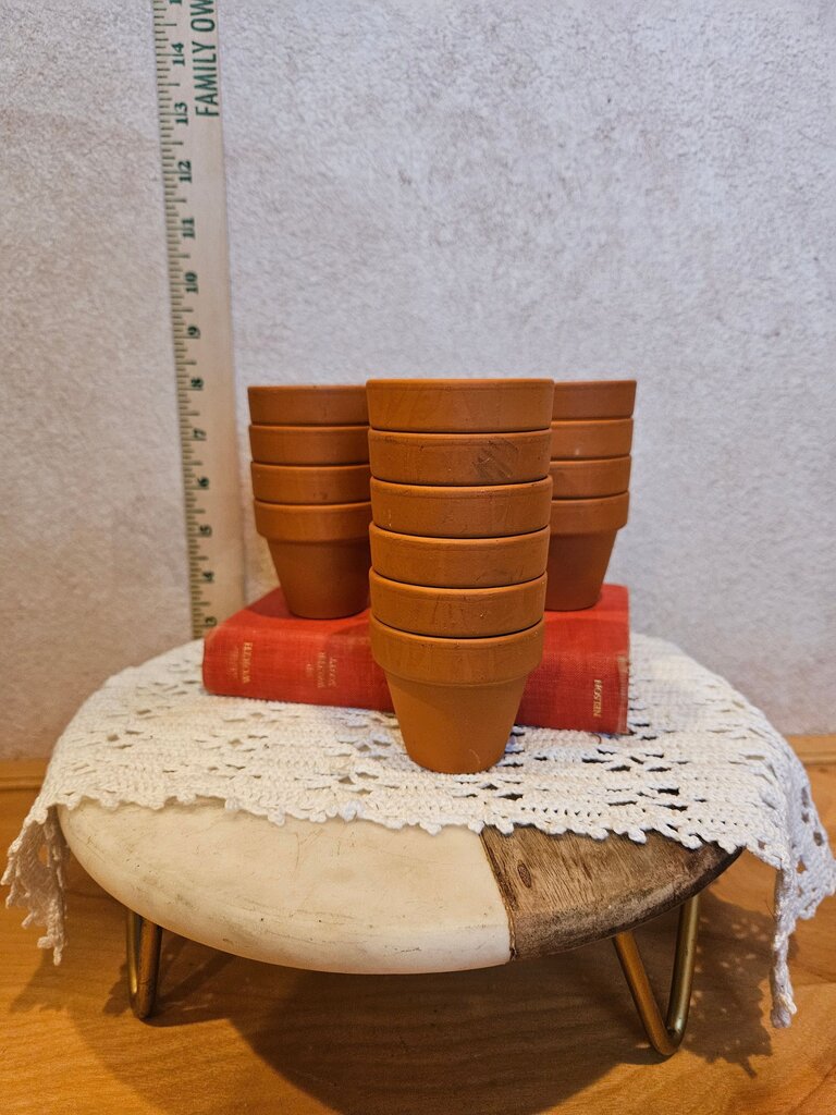 Seed starting Terra Cotta Pots