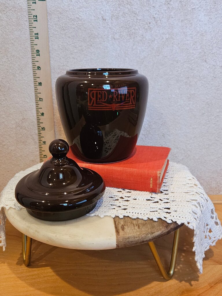 Red River Ceramic Jar with Lid