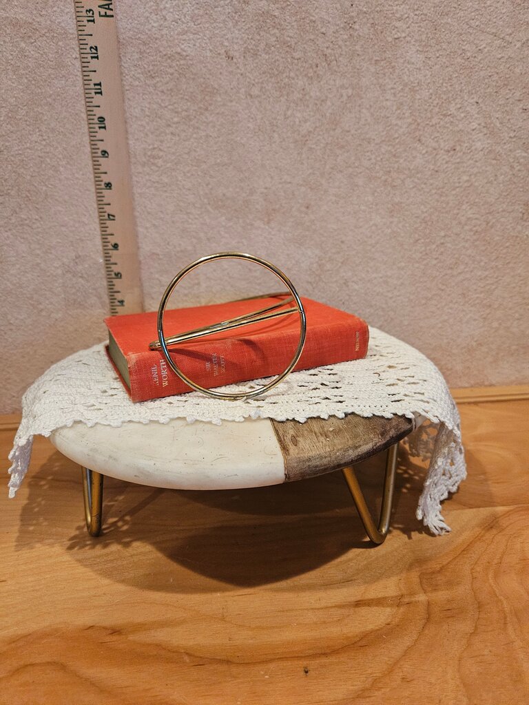 Ornament Display Hanger Stand, Gold Metal Brass Plated Stand, Stand Only
