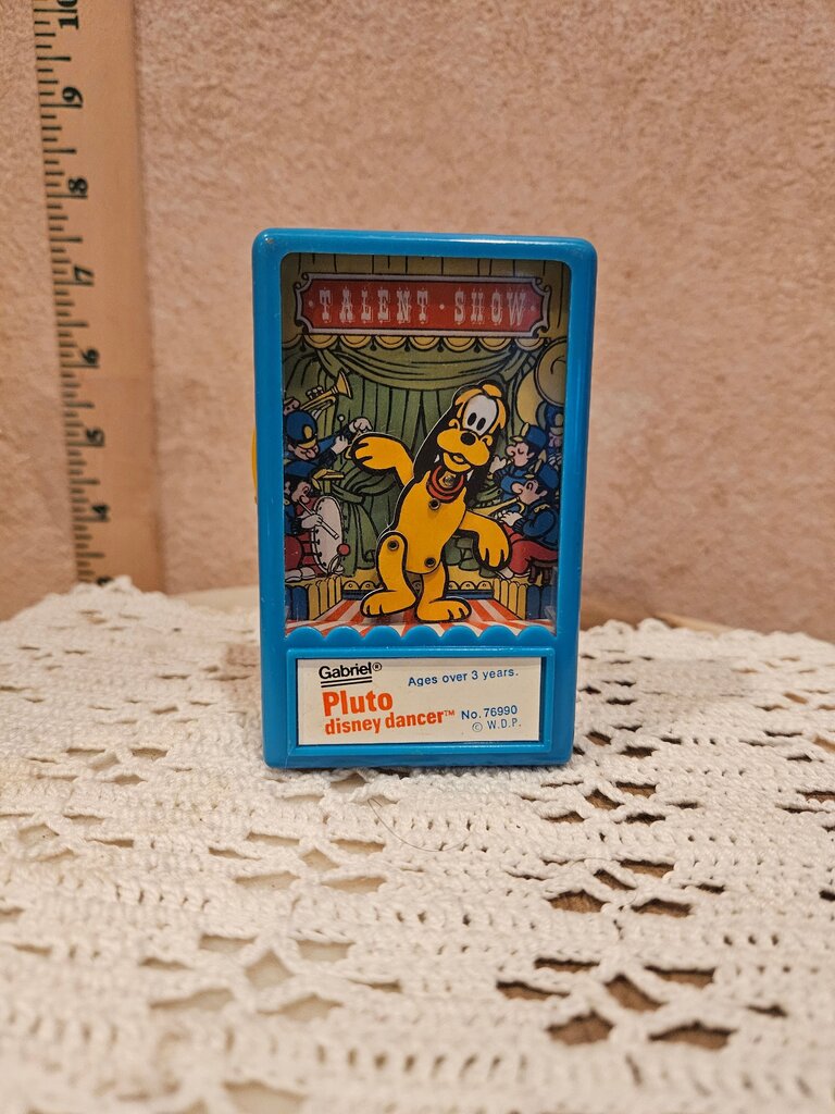 VINTAGE 1975 PLUTO DISNEY DANCER MOVING WHEEL TOY N0. 76990 BY GABRIEL GREAT