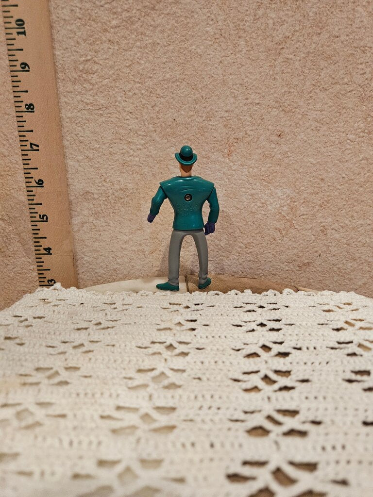 Vintage Batman The Animated Series The Riddler Action Figure / Cake Topper McDonalds Happy Meal Action Toy 1993