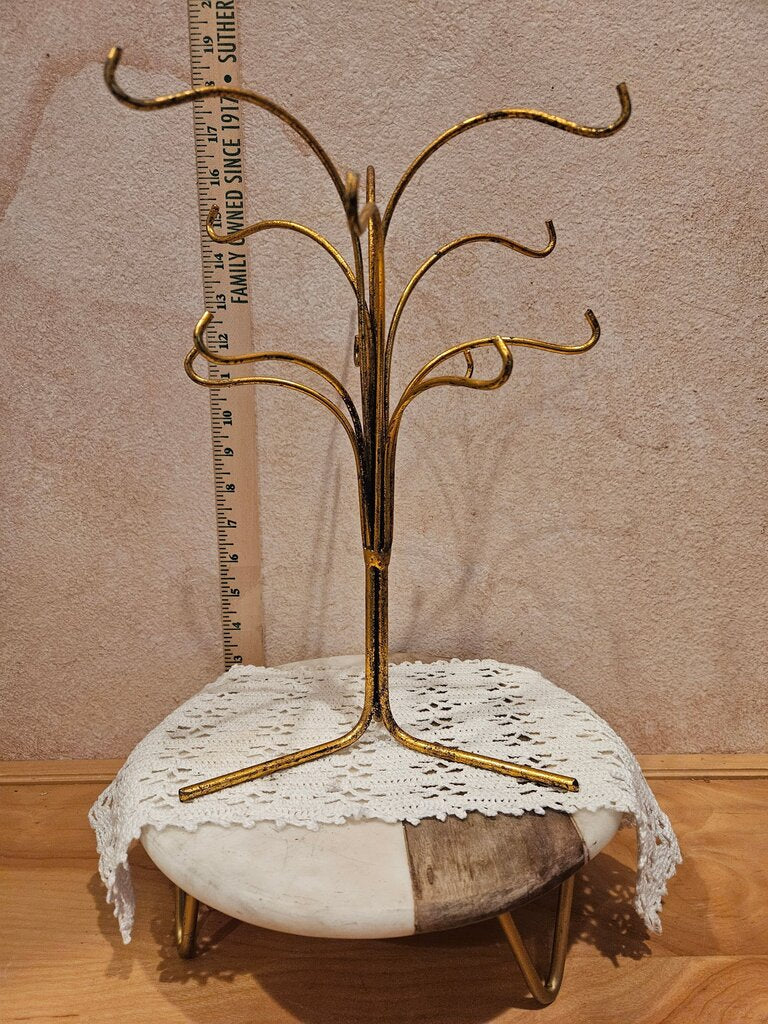 Vintage Gold Wire JEWELRY/ORNAMENT DISPLAY Stand Holder