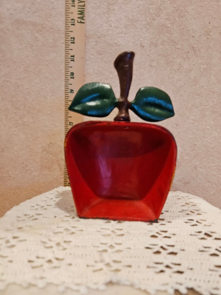 Vintage, APPLE, Cast Iron, Doorstop, Country, Kitchen, Fall, Bookend