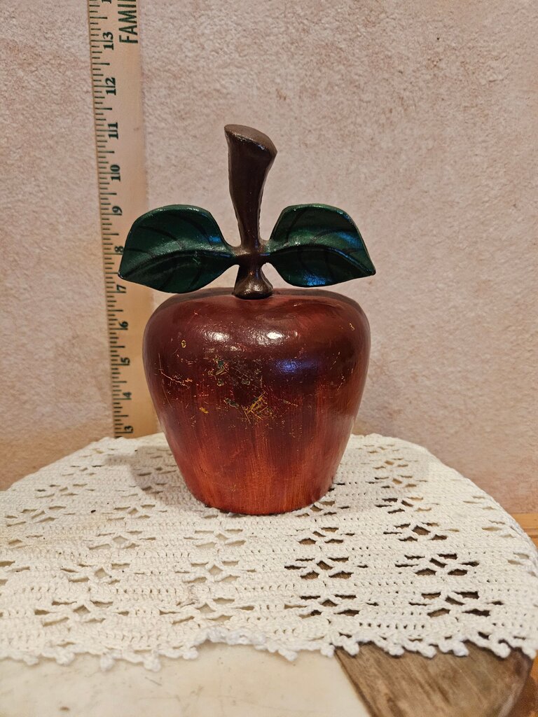 Vintage, APPLE, Cast Iron, Doorstop, Country, Kitchen, Fall, Bookend